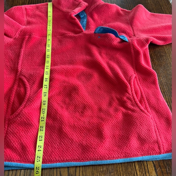 Patagonia Womens Retool Snap T Fleece Pullover Size Large Polartec Pink & Blue - Picture 15 of 16